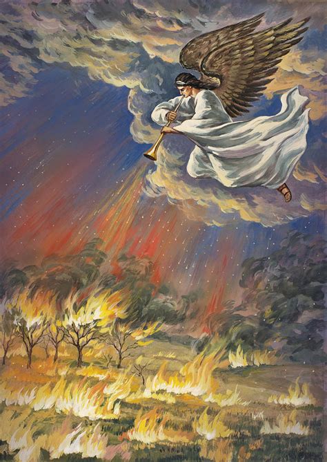 The First Angel Revelation 8 Painting By The Decree To Restore