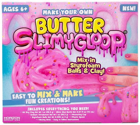 Make Your Own Butter Slimygloop® Diy Slime Kit Ages 6 Smooth
