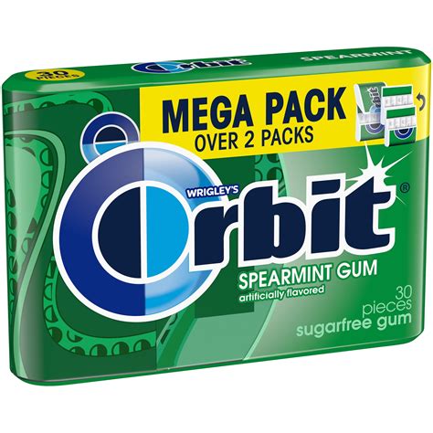Orbit Spearmint Sugar Free Chewing Gum 30 Piece Pack