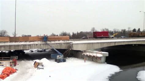 417 Hurdman Bridge Construction 18 Dec 2013 Youtube