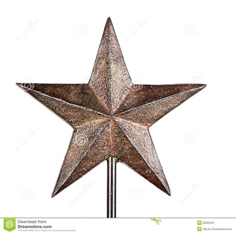 Rustic Christmas Star Tree Topper Stock Image Image Of T Color