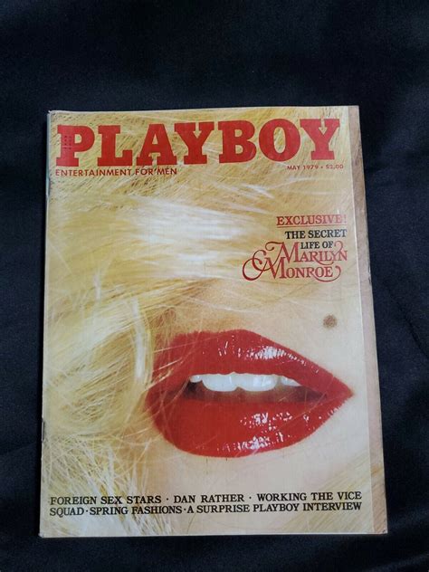 Playbabe Magazine May Marilyn Monroe Cover Michele Drake Dan Rather Values MAVIN