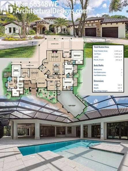 64 Ideas House Plans Open Floor Layout Study Mediterranean House Plan