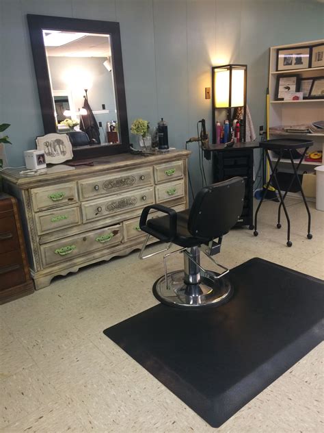 Finished With My Distressed Vintage Salon Styling Station Made From An