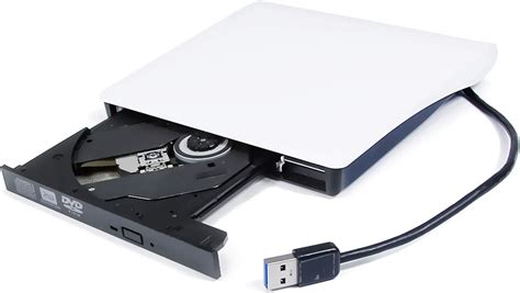 White Usb 30 Portable External Dvd Cd Rom Optical Drive