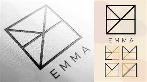 Design A Geometric And Minimalist Name Logo For You By Artsbyicebear