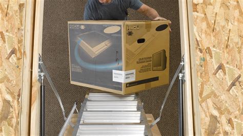 Werner 8 Ft 10 Ft 25 In X 54 In Aluminum Attic Ladder With 375