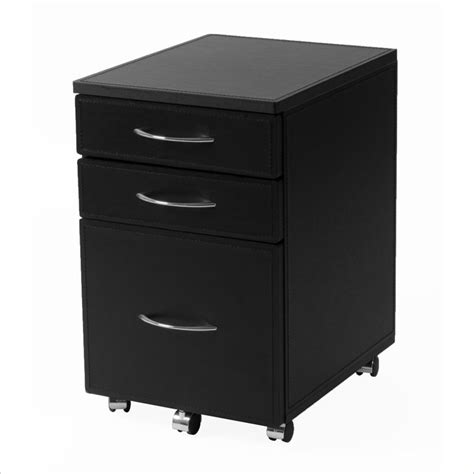 You don't need to worry about hearing the nasty sound of opening a drawer. Ledah Leather Hi 3 Drawer Mobile Lateral Wood File Cabinet ...
