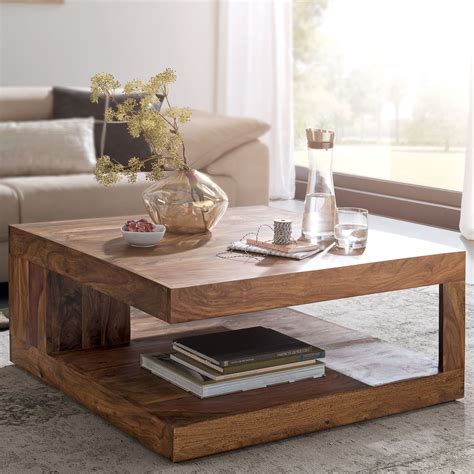 Maybe you would like to learn more about one of these? Massiver Couchtisch PATAN 90 x 90 cm Wohnzimmertisch Holz ...