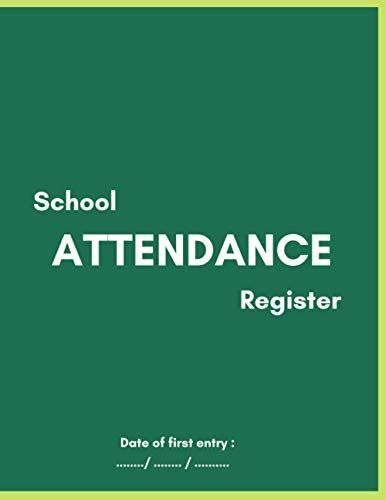 School Attendance Register Class Attendance Register Book Teachers