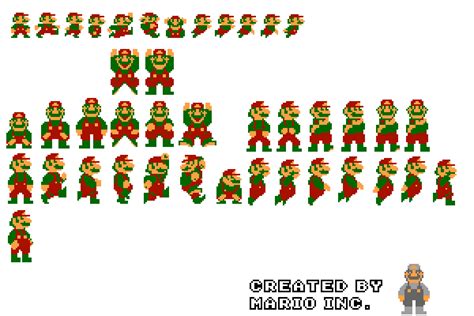 Pixilart Smb Mario Sprite Sheet By The Mario Guy