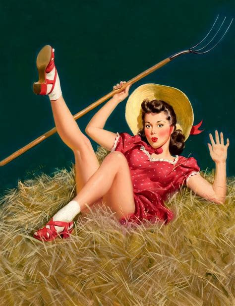 Down On The Farm Vintage Farm And Rustic Pin Up Girls Photo Etsy