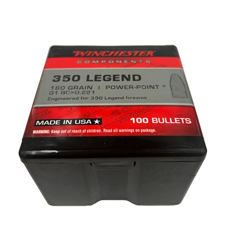 Winchester 350 Legend 355 180 Gr Powerpoint 350 Legend Bullets