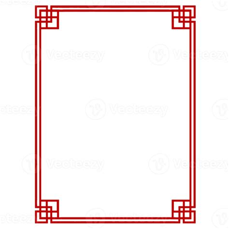 Red Chinese Frame 15166151 Png