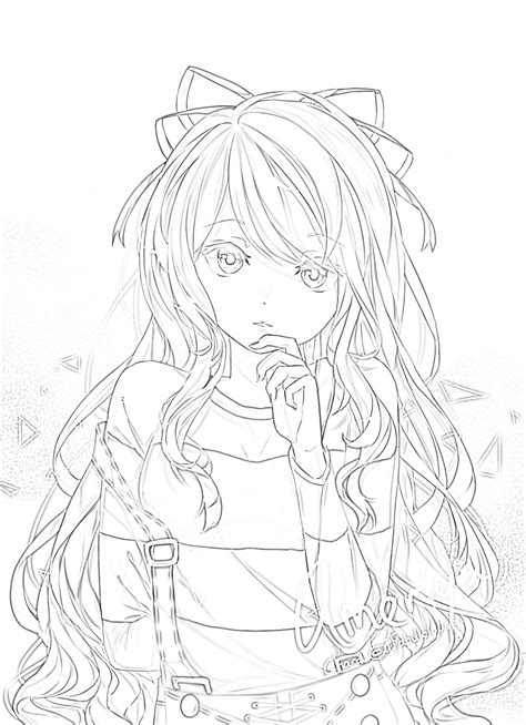 55 Images Lovely Kawaii Coloring Pages For Girls Anime