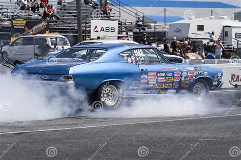 Chevrolet Drag Car At The Starting Line Editorial Stock Image Image