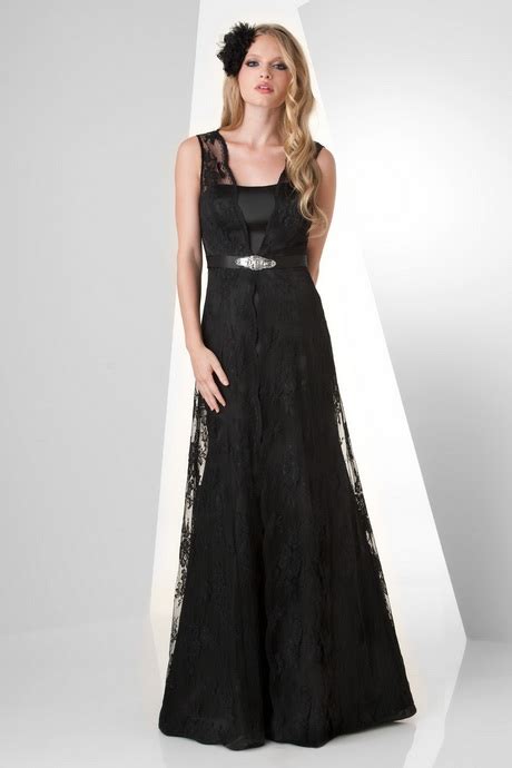 Black Lace Bridesmaid Dress