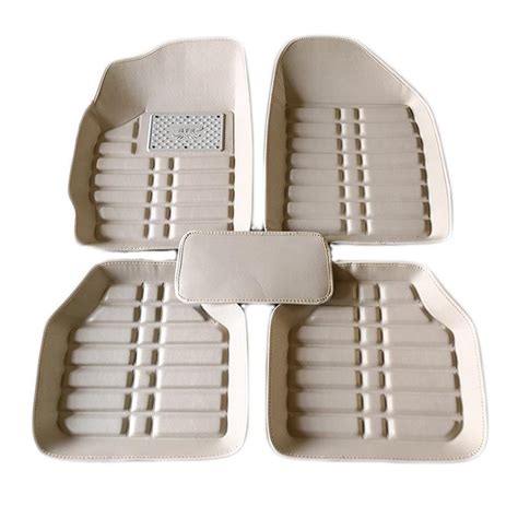 Buy 5pcs Leather Universal Auto Car Floor Mats Front Rear Liner Weather