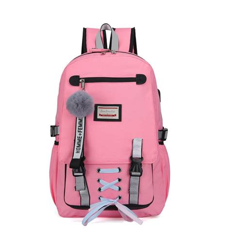 School Bags Large Bookbags For Teenage Girls Usb With Lock Anti Theft