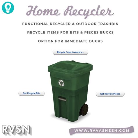 Sims 4 Cc Trash Cans Trash Compactors Recycling Bins Fandomspot