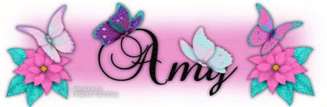Glitter Text Graphic Amy Name Glitter Graphics