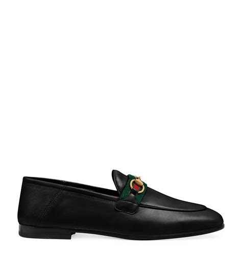 Gucci Leather Web Stripe Loafers Harrods Ae