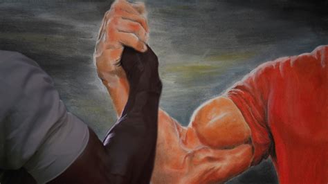 Meme Template Two Men Hand