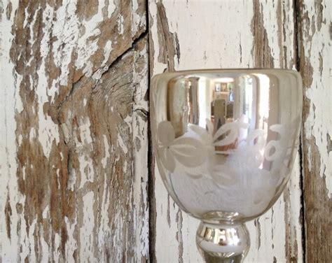 Antique Mercury Glass Vase Etsy