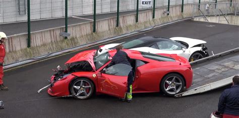 Its A Ferrari Smashtravaganza At Spa Francorchamps Video
