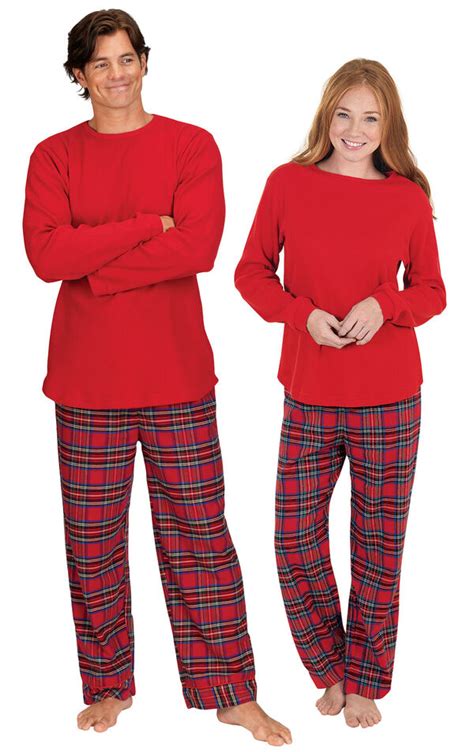 Stewart Plaid Flannel His And Hers Matching Pajamas In His And Hers