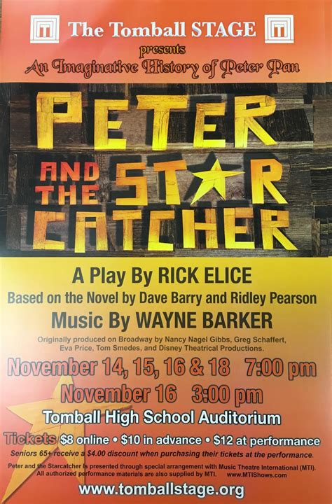 Theatres ‘peter And The Starcatcher Auditions Today And Tomorrow