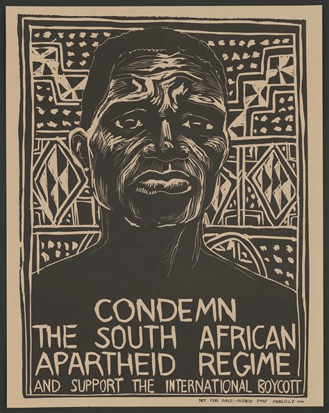 Condemn The South African Apartheid Regime And Support The