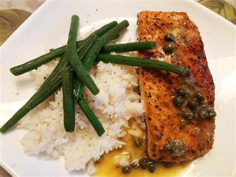 Homemade Pan Fried Salmon With Lemon Butter Sauce Rfood