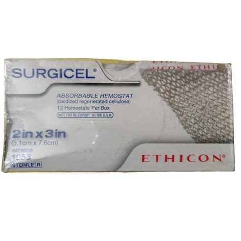 Oxidized Regenerated Cellulose Ethicon Surgicel Absorbable Hemostat
