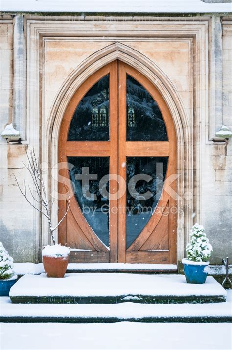 Carved Gothic Arched Church Doorway Stock Photo Royalty Free Freeimages