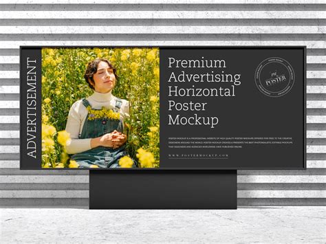 Premium Advertising Horizontal Poster Mockup Poster Mockup