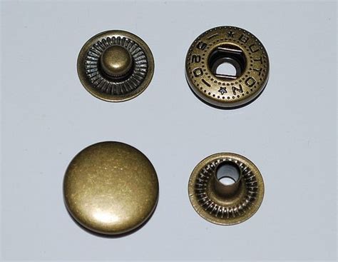 Items Similar To 20 Sets Of 15mm Antique Brass Snap Fasteners Style