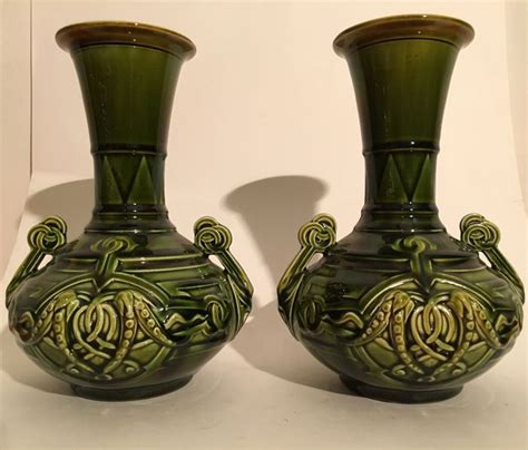 Sarreguemines 2 Identical Art Nouveau Decorative Vases Catawiki