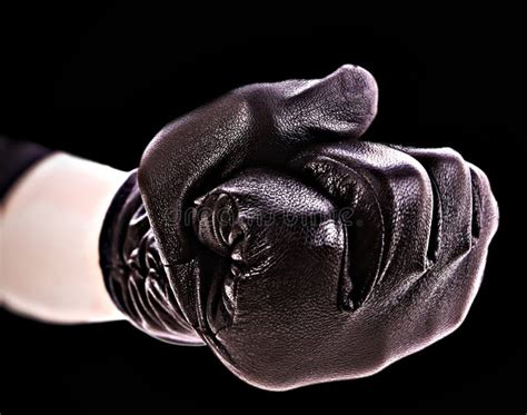fist in gloves on black royalty free stock image image 12530136