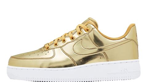 Nike Air Force 1 Sp Liquid Metal Pack Gold Where To Buy Cq6566 700