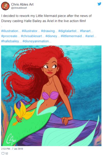 Internet Overflows With The Little Mermaid Fan Art In Honor Of Disney