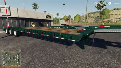 Mod Load King 50 Ton Oilfield Trailer Wjeep And Booster V10 Farming