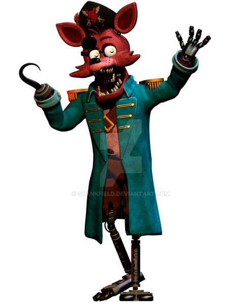 Remastered Captain Foxy By Stankfield On Deviantart Fnaf Drawings