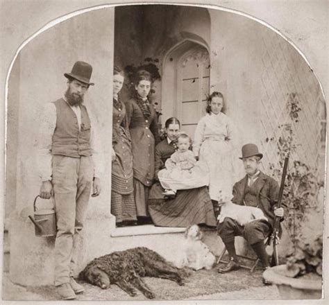 20 Interesting Photos Of Victorians In Front Of Their Houses ~ Vintage