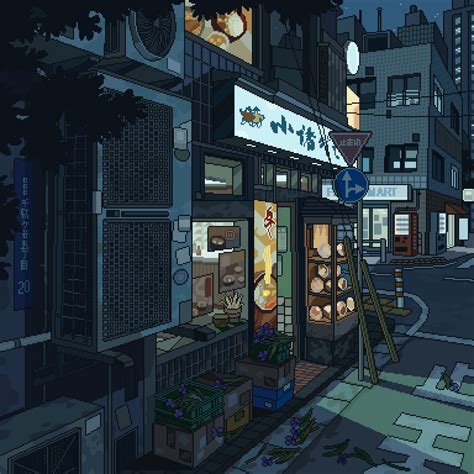 Safebooru Animated Animated  Flower Highres Night No Humans Original Outdoors Pixel Art