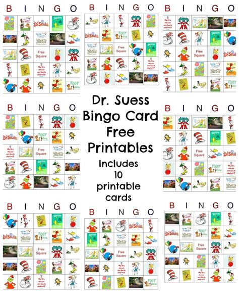 Dr Seuss Free Printable Bingo Cards
