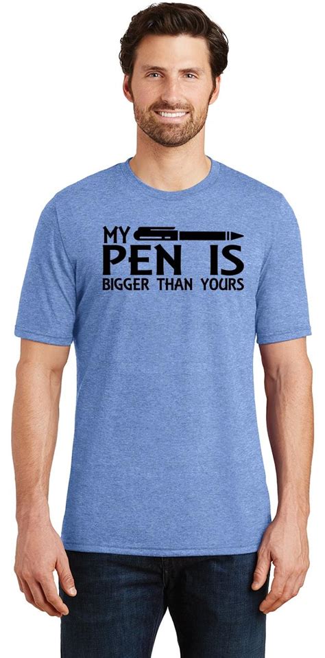 mens my pen is bigger than yours funny sexual humor shirt tri blend tee penis ebay