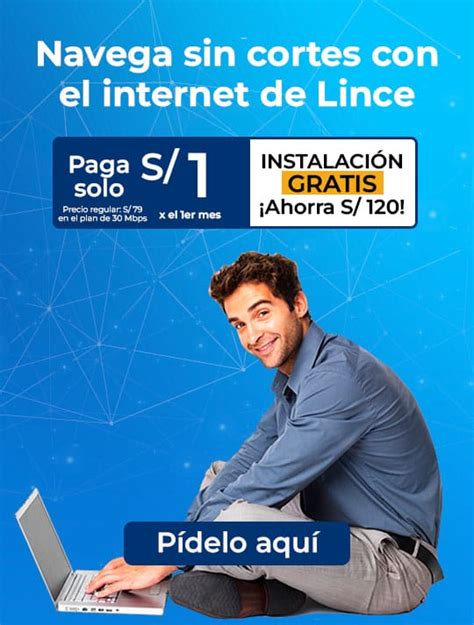 Internet 100 fibra óptica para hogares en Lince MGD
