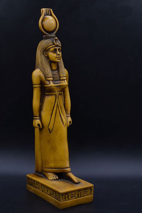 Unique Statue Of Egyptian Art Goddess Isis 2 Color White Etsy