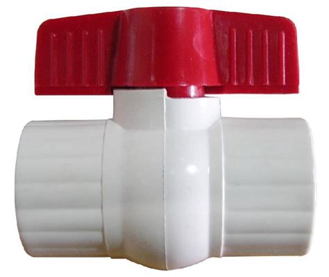 2 Inch Pvc Ball Valve Red Pool Spa Irrigation Pond Aquarium